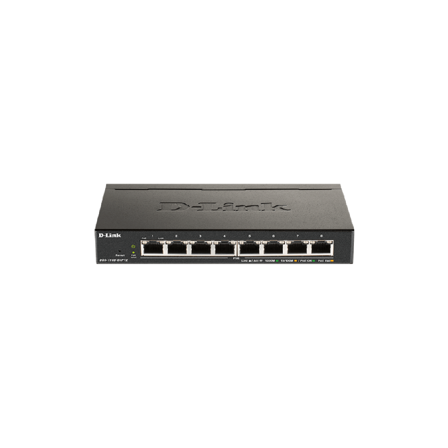 D-LINK SWITCH 8 PORTE GIGABIT POE SMART MANAGED