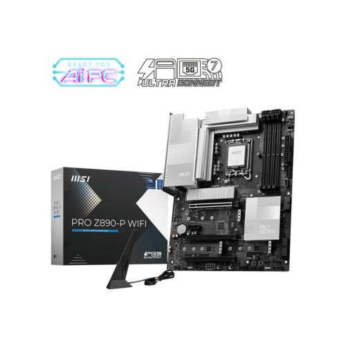 MSI MB  PRO Z890-P WIFI, Z890,LGA1851,4DDR5,3PCI-EX16,1PCI-EX1,4M.2 ,1USB4, 1USB3.2 GEN2 X2, 2USB