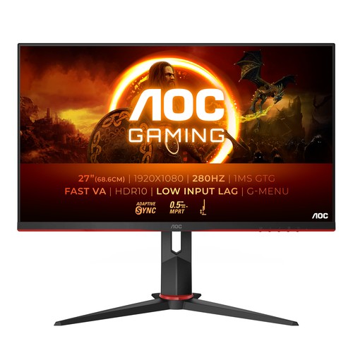 AOC MONITOR GAMING 27  LED VA 16:9 FHD 0,5MS 300CDM  280HZ PIVOT  HDMI/DP