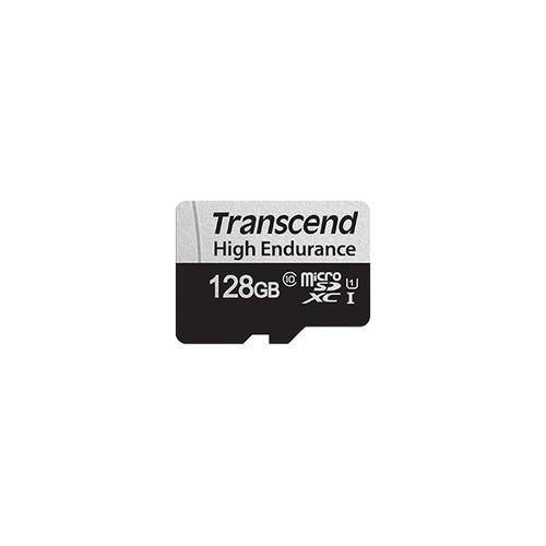 TRANSCEND MEMORY CARD 128GB microSD w/ adapter U1, High Endurance