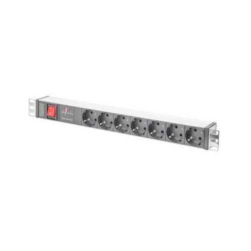 DIGITUS MULT ALIM ER RACK 19" IN ALL 7 PRESE SCHUKO E SPINA SCHUKO E INTERRUTTORE