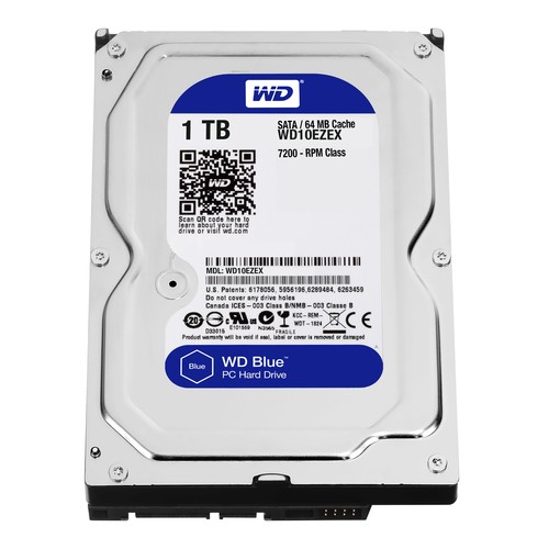 WESTERN DIGITAL HDD BLUE 1TB 3,5 7200RPM  SATA 6GB/S BUFFER 64MB ** RICONDIZIONATO**