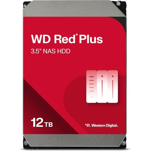 WESTERN DIGITAL HDD RED PLUS 12TB 3,5 7200RPM SATA 6GB/S BUFFER 512MB    ** RICONDIZIONATO**